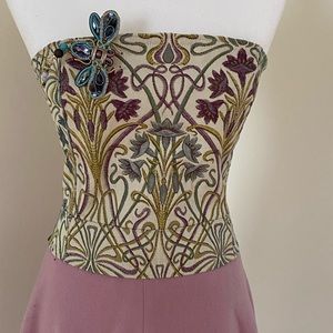 Tapestry Art Noveau Bridgerton Bustier Corset Top